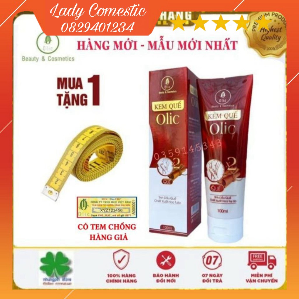 [HÀNG CHÍNH HÃNG] Gel tan mỡ Olic (gel kem quế olic)