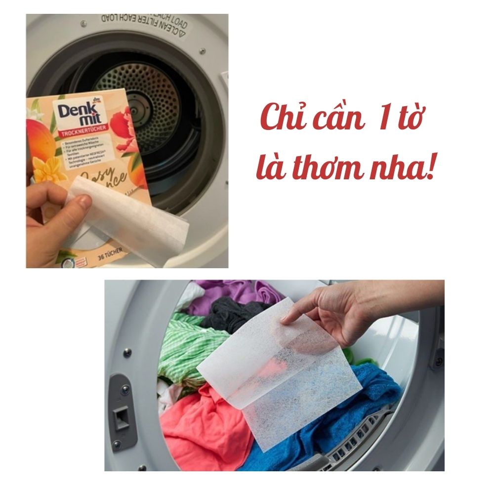 Giấy thơm quần áo Denkmit nhẹ nhàng, Hàng Đức - Shop Lavenic