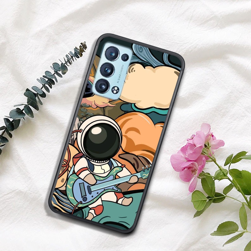ỐP LƯNG OPPO RENO 6 4G/5G/RENO 6Z/OPPO A95 5G/A16, IN HÌNH ASTRONAUT TIỂU ĐỘI PHI-HÀNH-GIA, MÀU SẮC CỰC BẮT MẮT