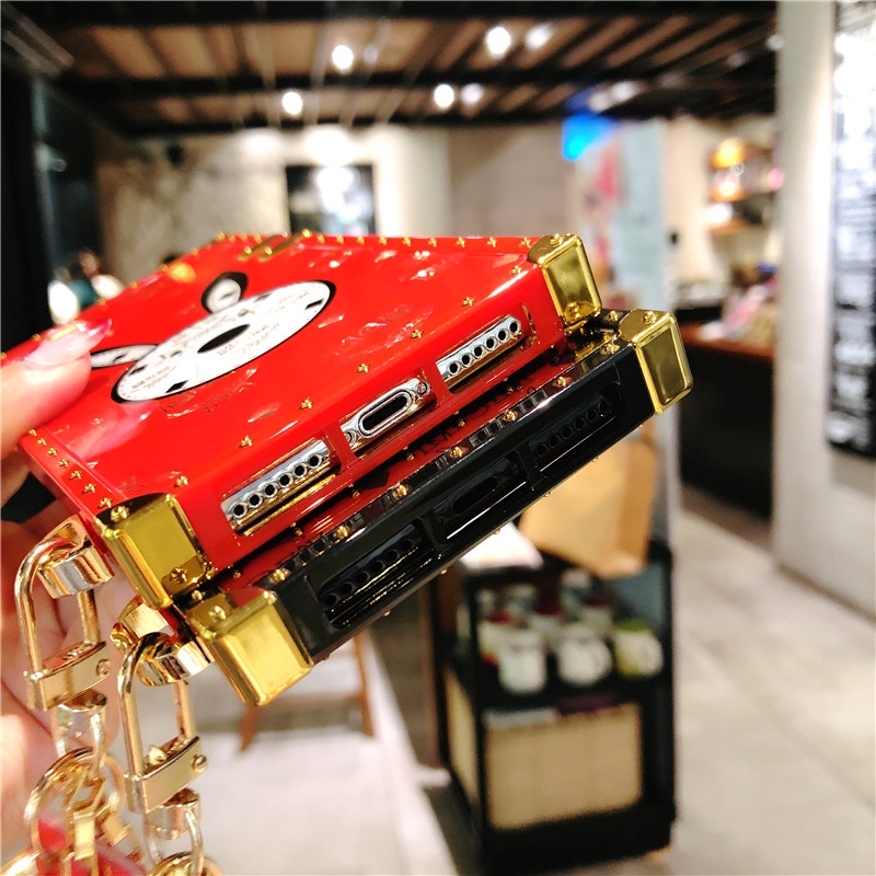 Ốp điện thoại họa tiết hình thỏ kèm móc khóa độc đáo cho iPhone 6 6S 7 8 Plus X XS Ma