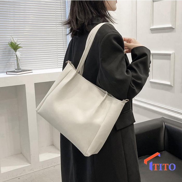 Túi tote công sở kẹp nách đeo vai da thời trang cao cấp giá rẻ - TiTo Shop