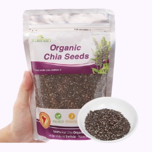 Bịch Hạt chia Organic Xuân An bịch 300g Tặng bịch yến mạch hữu cơ
