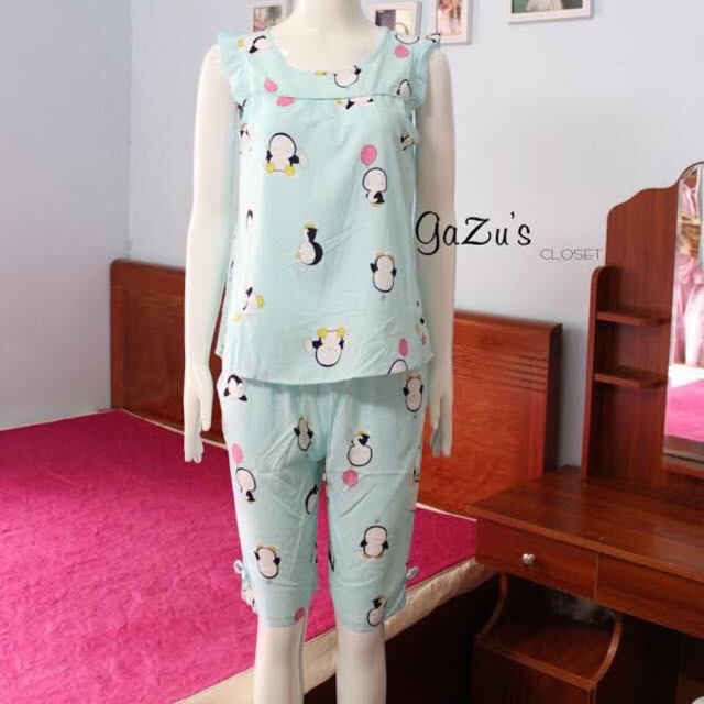 Bộ lửng mặc nhà lanh lụa Thái