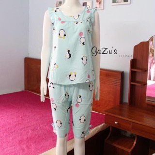 Bộ lửng mặc nhà lanh lụa Thái