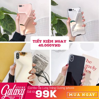 Ốp Lưng COMBO 4 Ốp Tráng Gương Iphone Đủ 4 Màu