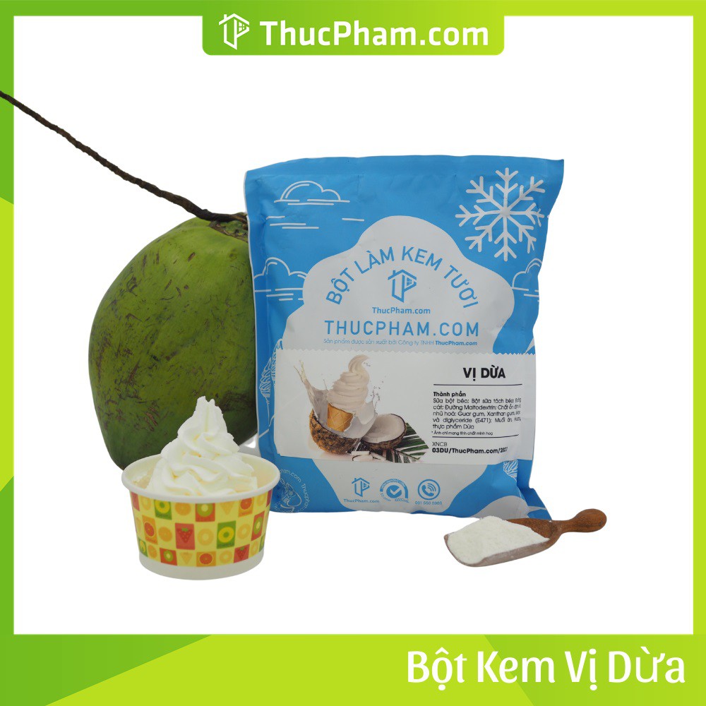 Combo 5 Gói Bột Làm Kem Tươi ThucPham.Com Vị Vani - Túi 1kg - Được ...