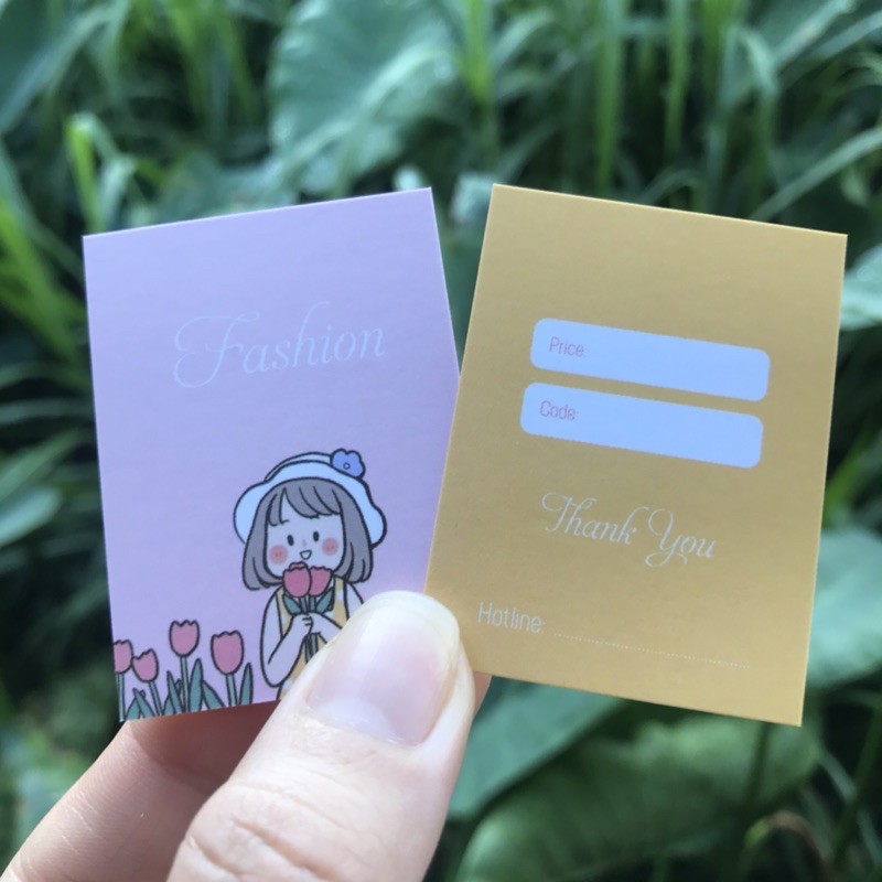 NHÃN MÁC TAG QUẦN ÁO fashion 100 cái