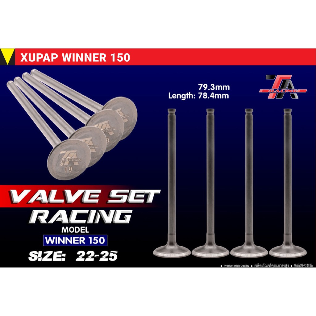 Xuppap tar exciter winner vario v..v..  giá tiền 1 cây .