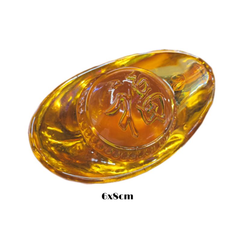 Kim nguyên bảo( thỏi vàng phong thủy ) đá pha lê lưu ly