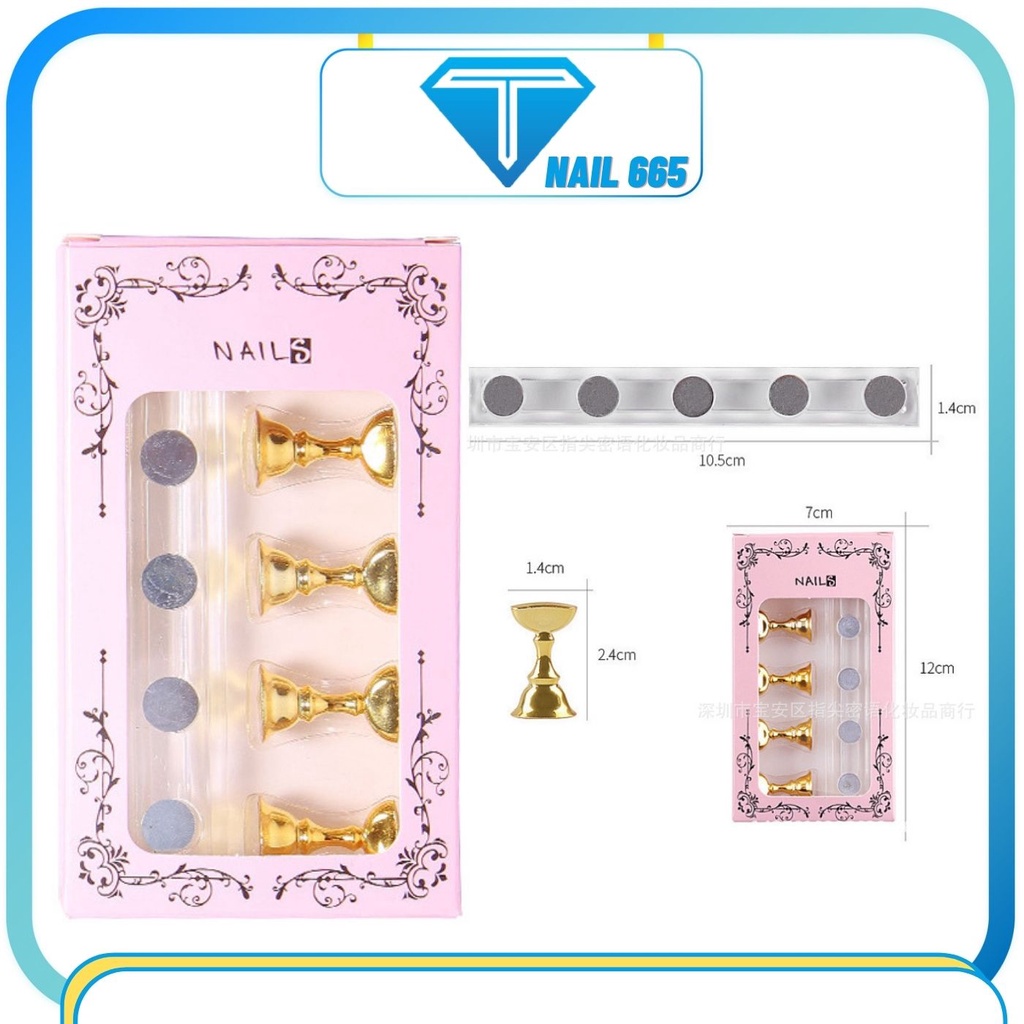 Đế đỡ móng nam châm nail , Đế móng gắn tập vẽ sơn mẫu