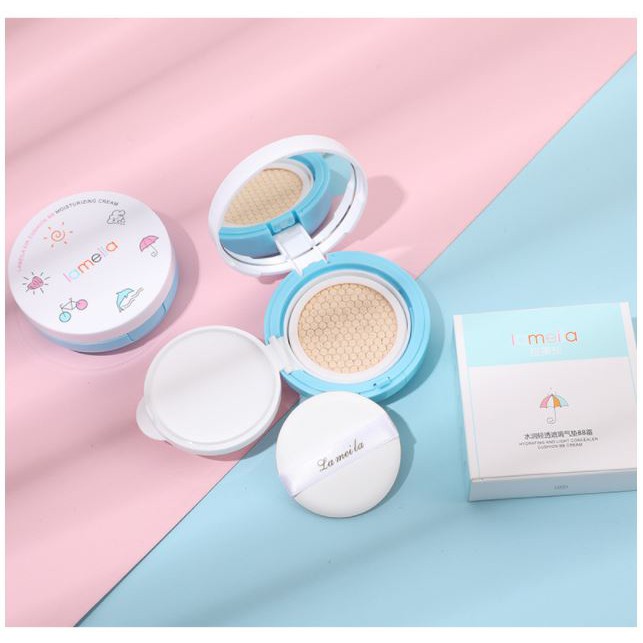 Phấn Nước ❤️𝑭𝒓𝒆𝒆𝒔𝒉𝒊𝒑❤️ Phấn Nước Air Cushion BB Lameila  Chiếc ô màu xanh - Giúp Gương Mặt Đẹp Không Tì Vết