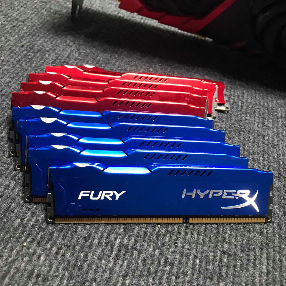 Ram Kingston hyperX Fury XANH DDR4 8GB Buss 2400