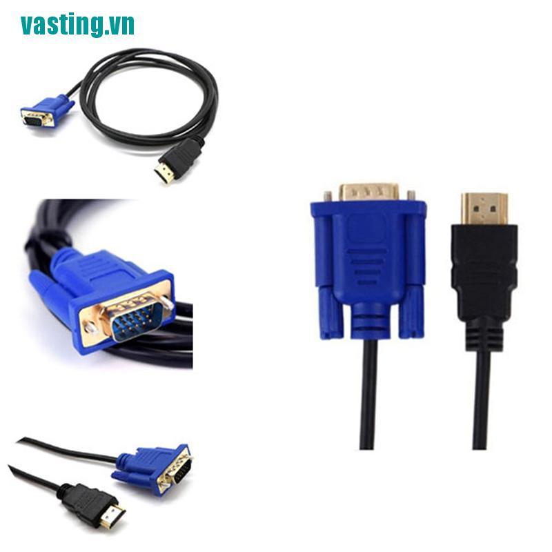 V☆Cáp Chuyển Đổi vga Sang hdmi hd + audio tv av hdtv Dài 1m Dài 10m