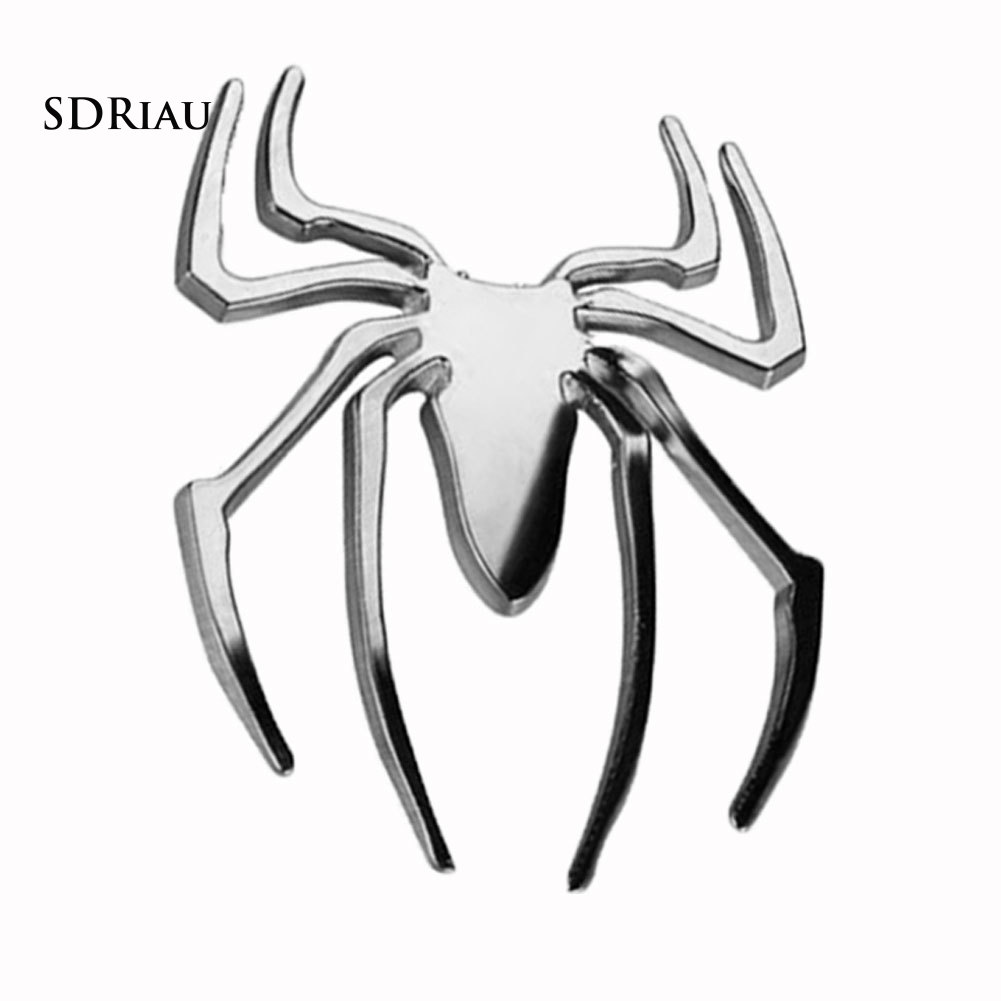 Miếng dán trang trí xe hơi hình con nhện bằng kim loại tùy chọn màu sắc