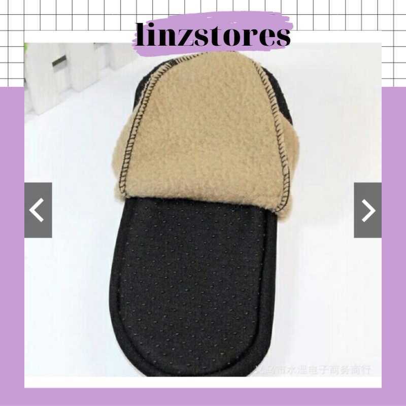 ĐỦ SIZE- Tất Hài lót nỉ đi trong nhà- chống trợn trượt Linzstores