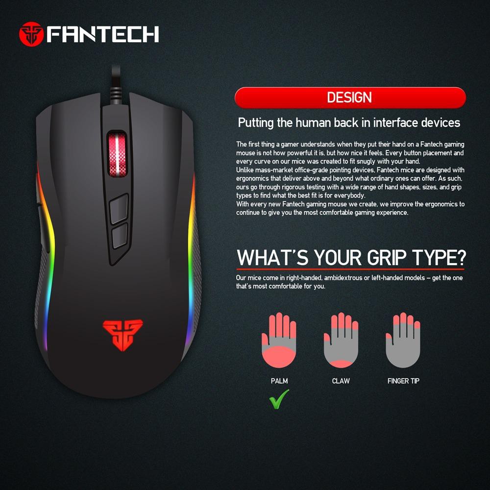 Chuột Gaming Fantech TITAN X4S ( LED Chroma + phần mềm riêng )