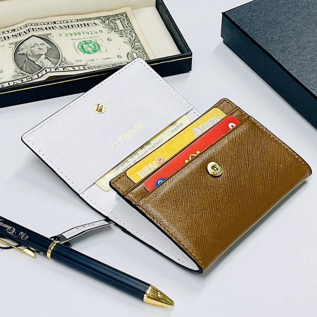 Ví nữ mini da thật cardholder KATE nhập khẩu cao cấp bảo hành 12tháng.