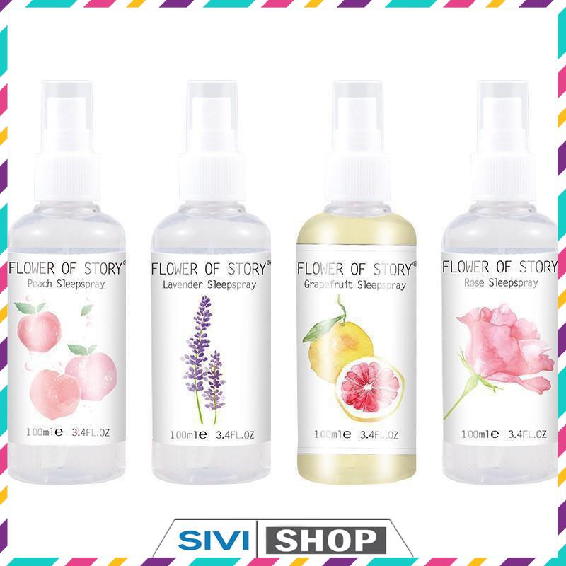 Xịt thơm 2in1 body và xịt thơm phòng Flower Of Story 100ml hương hoa quả