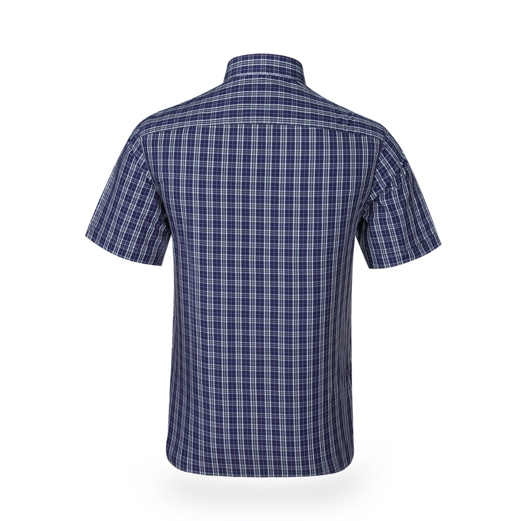 Áo sơ mi nam Khatoco ngắn tay kẻ caro mã A1MN388T2-THCR058-2009-N | BigBuy360 - bigbuy360.vn