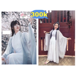 Hán phục áo choàng xám. ( hàng ord)