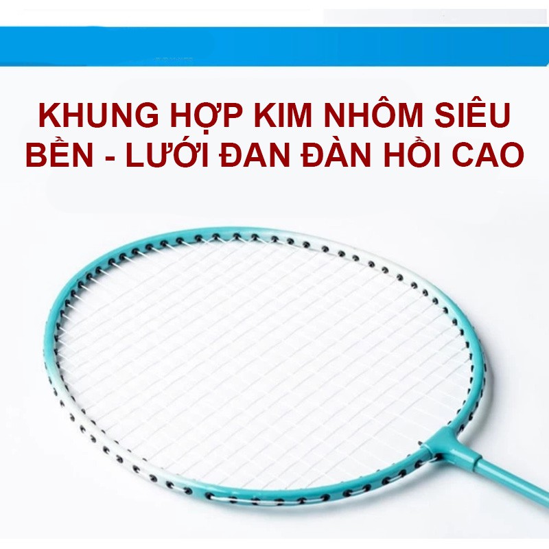 VỢT CẦU LÔNG RODLER HỢP KIM NHÔM THỂ THAO   - Khung siêu bền, dây vợt căng - Tặng kèm 6 quả cầu lông