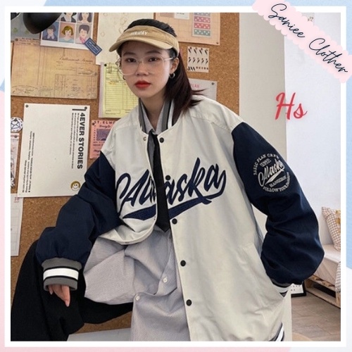 Áo bomber unisex nam nữ chất tricos áo bomber nữ varsity jacket bomber zaclang in cal phối màu cá tính saniee clother