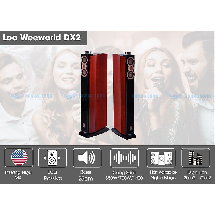 Loa Weeworld DX2 Cực Sang 5 Bass 25 Hàng chính hãng