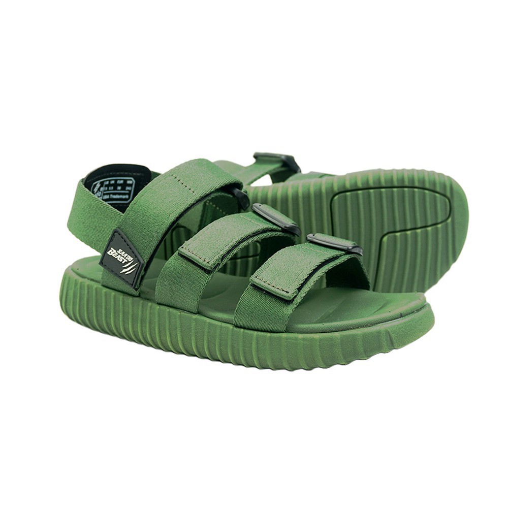 [CHÍNH HÃNG] SANDAL SAADO | BE01 – Mossy Green Wolf – Màu Xanh Rêu | Giày Sandal Đi Học Nam Nữ Cao Cấp