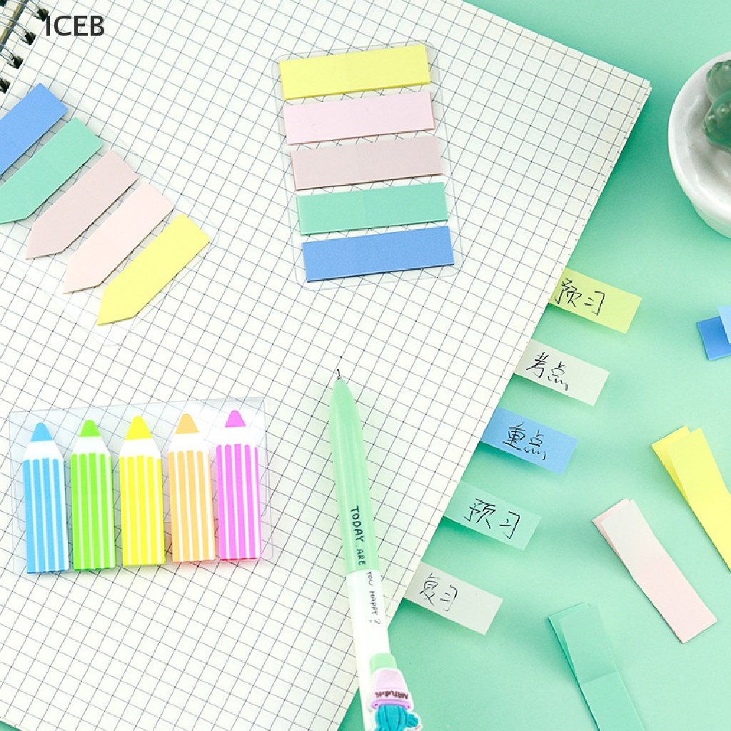 Set 100 Tờ Giấy Ghi Chú Tự Dính Nhiều Màu Sắc