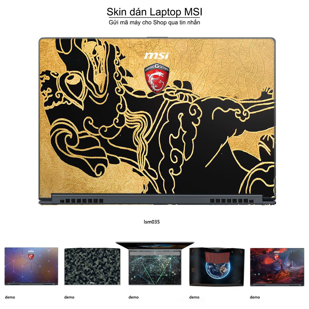 Skin dán Laptop MSI in hình Nghê Việt Nam - lsm035 (inbox mã máy cho Shop)