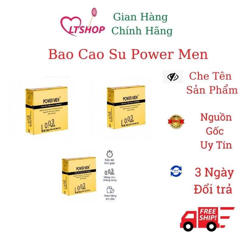 3 Hộp Bao  Cao Su 003 siêu mỏng điệp viên tàng hình  3cái/hộp