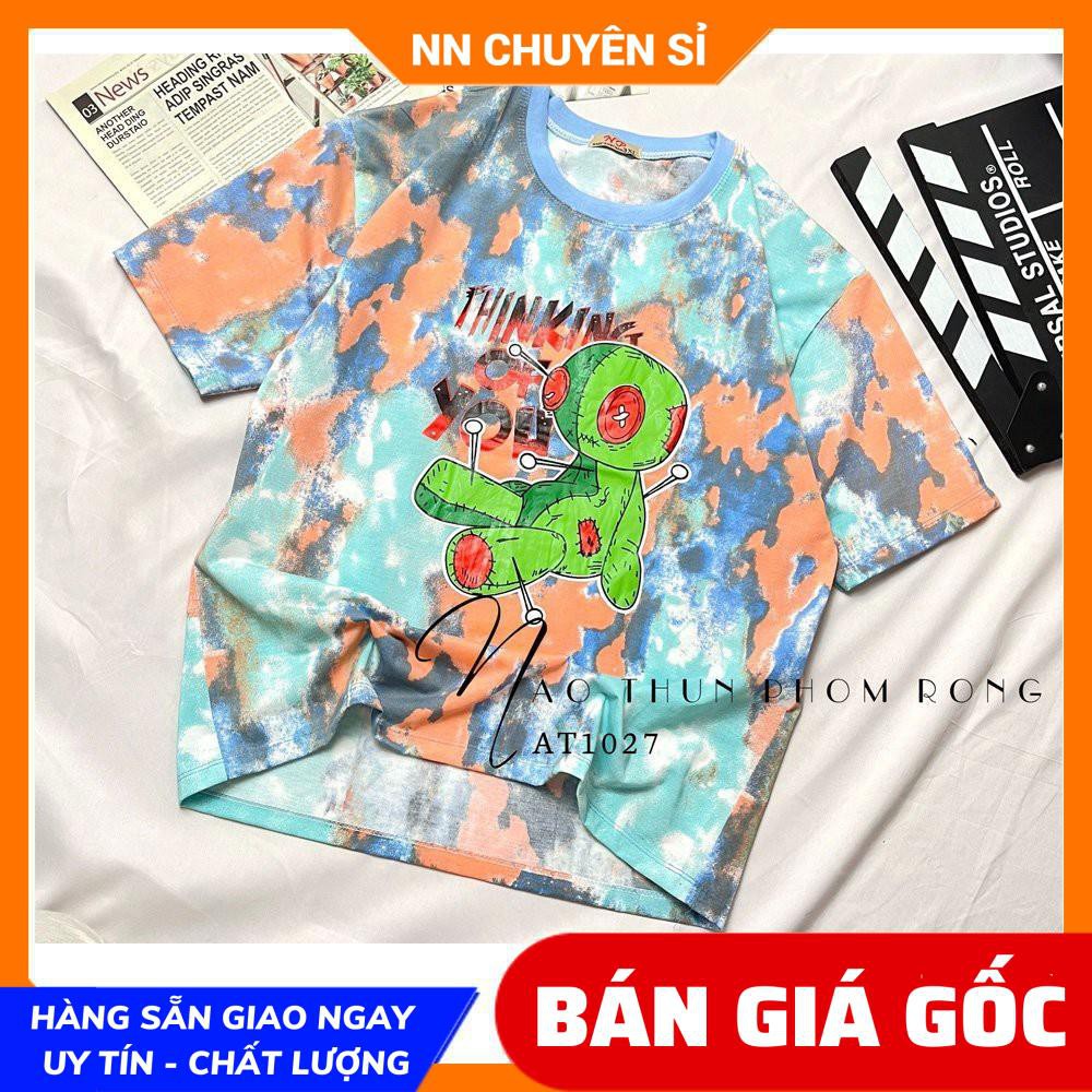 ÁO THUN PHOM RỘNG LOANG MÀU ⚡ ẢNH THẬT⚡ ÁO THUN TAY LỠ ⚡ ÁO THUN NỮ ⚡ ÁO LOANG MÀU