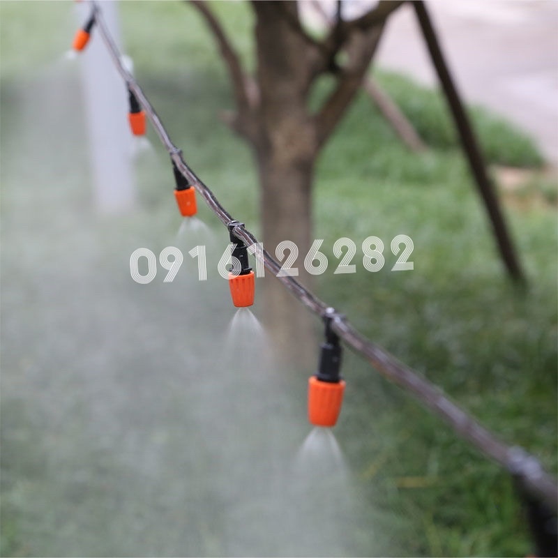 SALE SALE DALE BỘ phun sương, tưới cây sử dụng cho vòi nước máy kèm bộ kết nối ren 21-27 màu xanh như hình