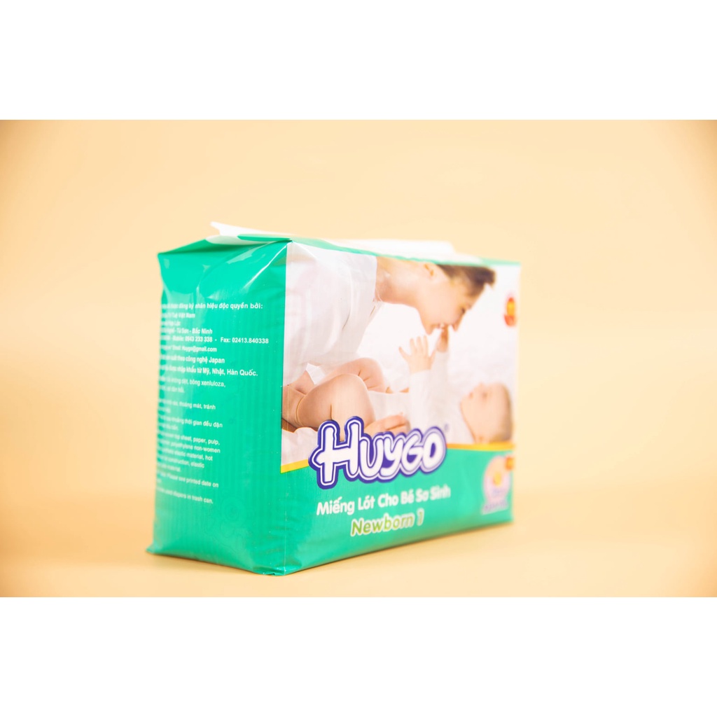 Miếng lót sơ sinh Huygo bỉm dán 26 miếng