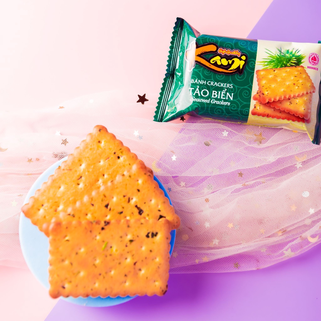 Bánh Tảo Biển Kami Hải Hà - Hàng Chính Hãng  - Bánh quy mặn vị tảo biển