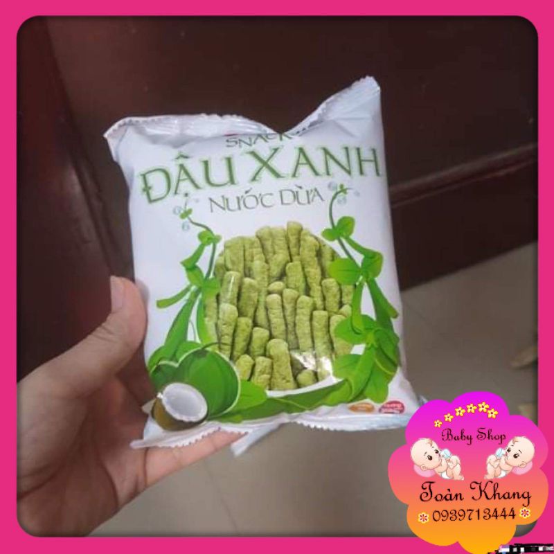 BÁNH SNACK OISHI ĐẬU XANH NƯỚC DỪA 16G