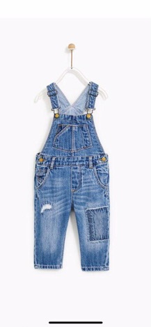 Quần bò yếm zara