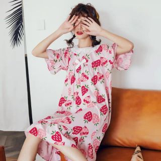Váy bầu cotton mặc nhà đáng yêu