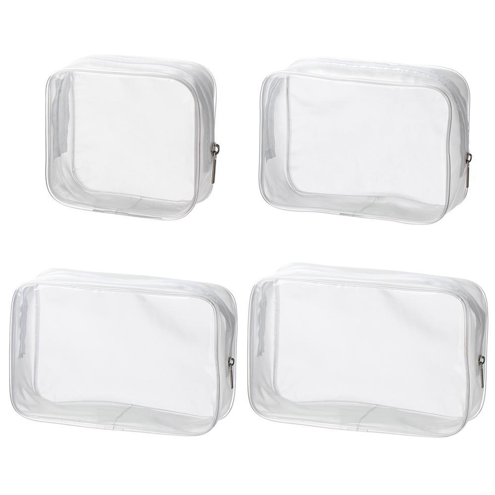 1 Túi Nhựa PVC Trong Suốt Đựng Đồ Trang Điểm Ốp
