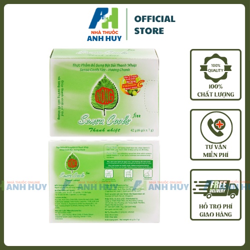 Bột Sủi Thanh Nhiệt SensaCool H/6gói