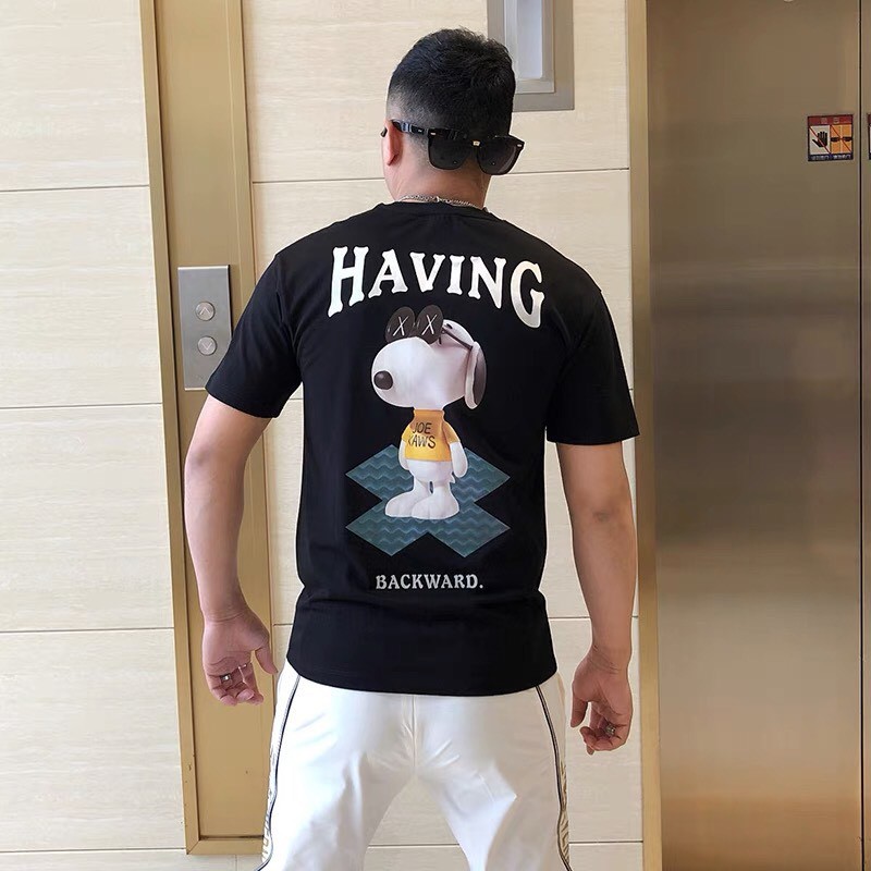 Áo Thun Nam Tay Ngắn OBOKFASHION, Áo Phông Nam Cổ Tròn Chất Thun Lạnh Màu Trắng- Đen-Vàng  ACT15 | BigBuy360 - bigbuy360.vn