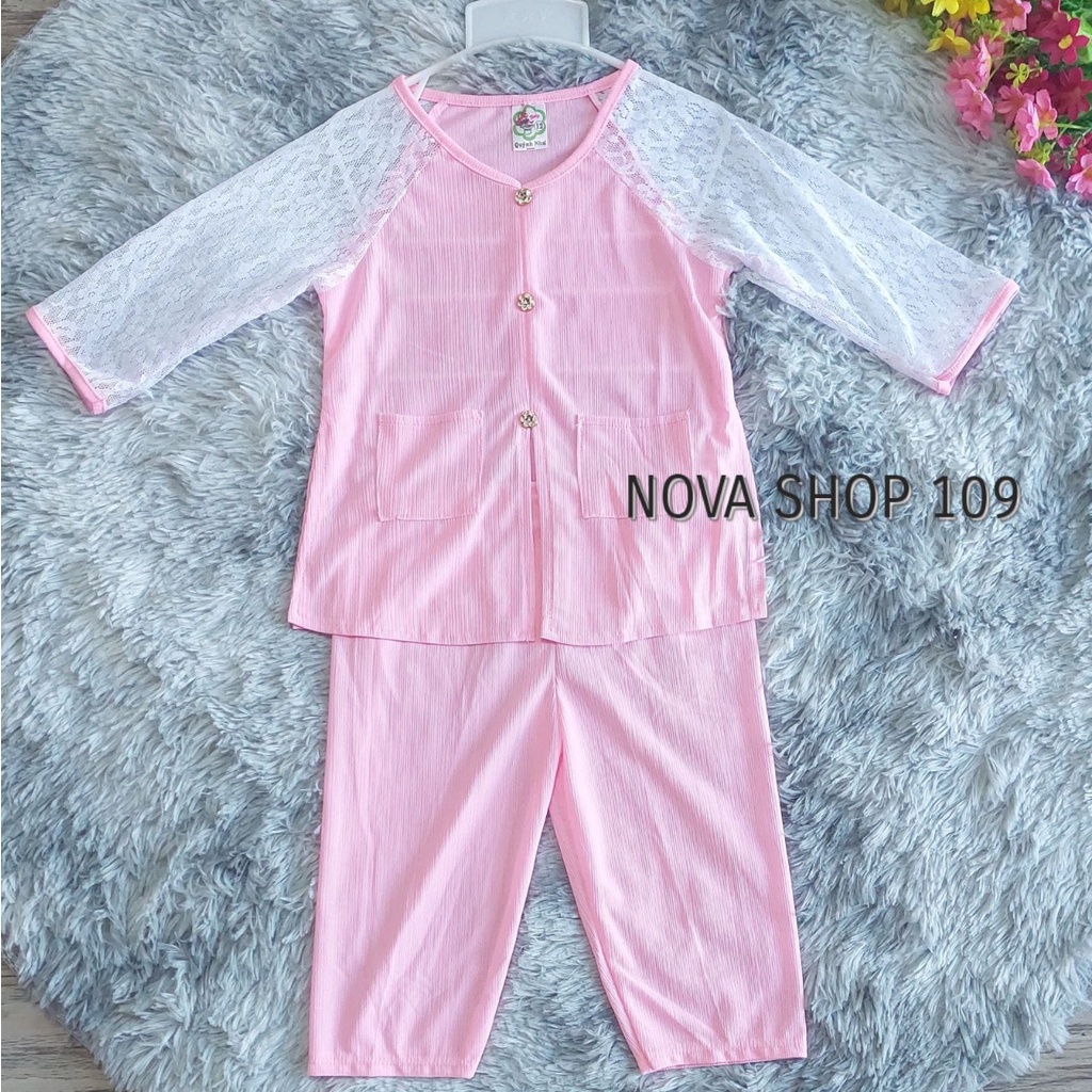 Bộ Áo Quần Bà Truyền Thống Bé Gái  tay ren xinh xắn - NOVA SHOP