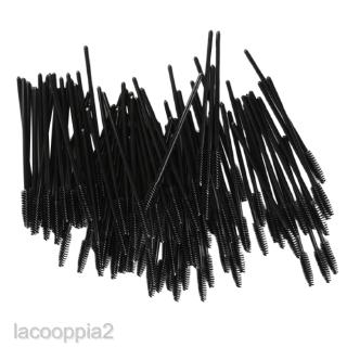 100x Eyelash Mascara Wands Applicator Eyebrow Shaping Grooming Brushes Black
