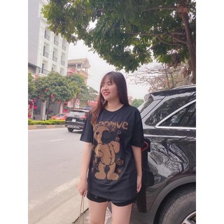 Áo phông gấu đính đá hàng QC