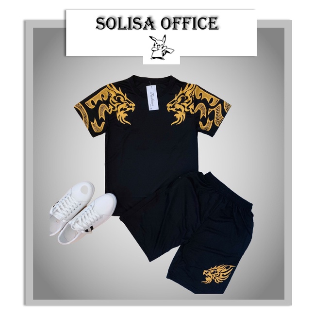 ĐỒ BỘ NAM  FREESHIP  Bộ quần áo thể thao in hình sư tử