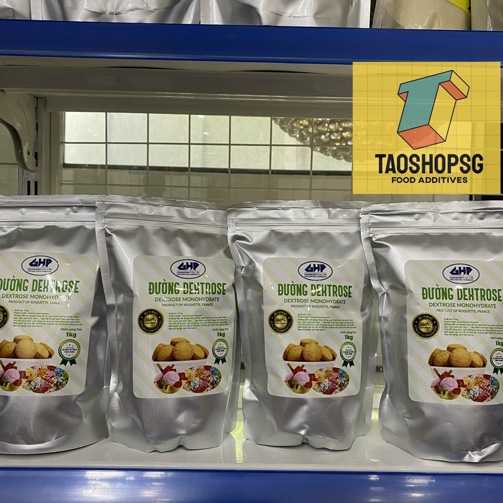 1KG ĐƯỜNG DEXTROSE - ĐƯỜNG ÍT NGỌT DEXTROSE - ĐƯỜNG DEXTROSE PHÁP - DEXTROSE PHÁP