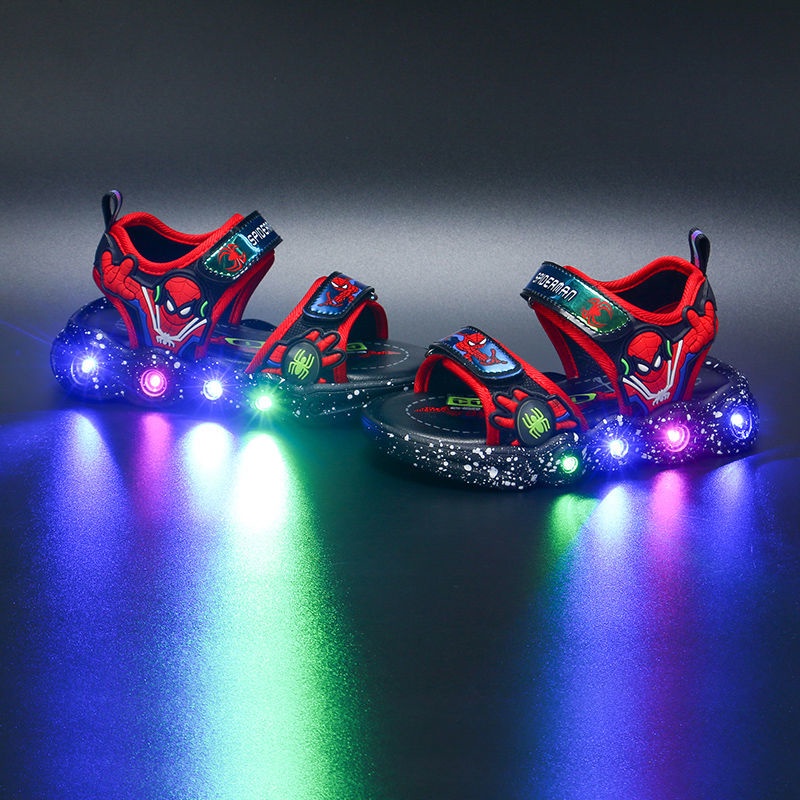 Sandal Đi Biển Mùa Hè 2021 kasutsandal Có Đèn Cho Bé Trai