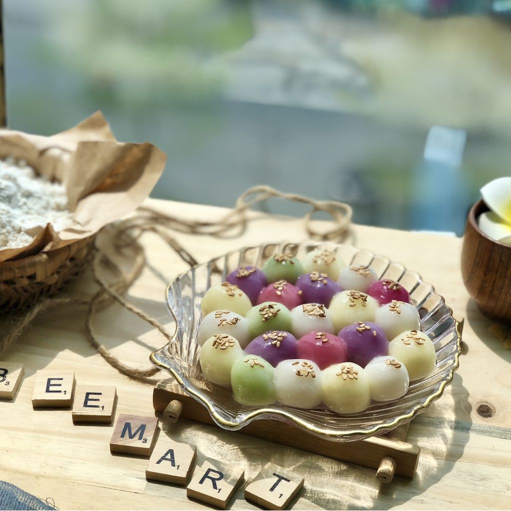 Set Bánh Trôi Ngũ Sắc - Set Nguyên Liệu Làm Bánh Trôi Tại Nhà giá rẻ - đầy đủ bột, đường, vừng