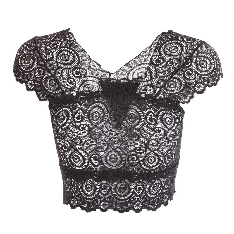 FREESHIP ĐƠN 99K_ Women's Lace Wide Shoulder Strapless Vest | BigBuy360 - bigbuy360.vn