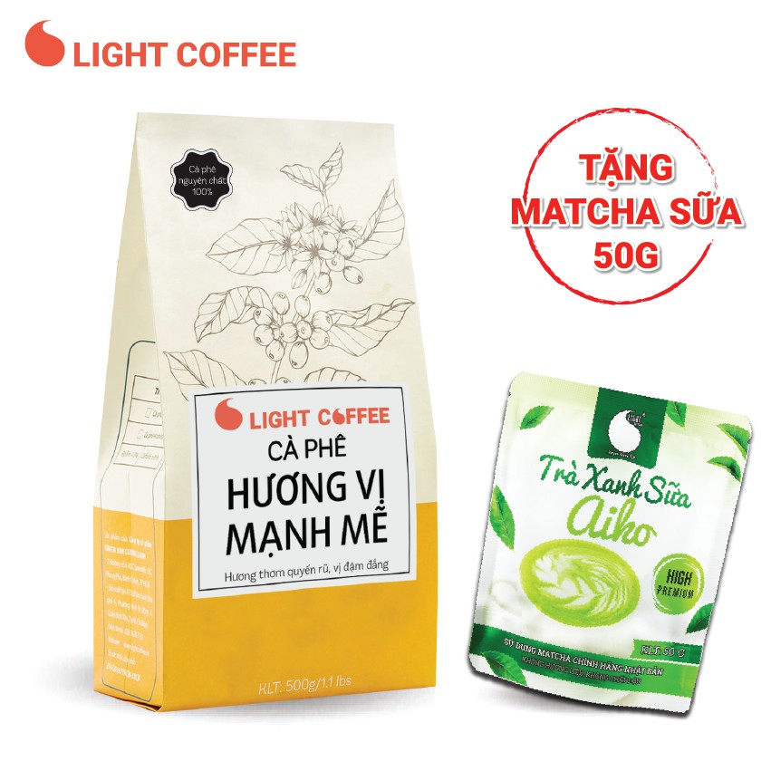 Cafe Hương vị mạnh mẽ Light Coffee  Gói 500g